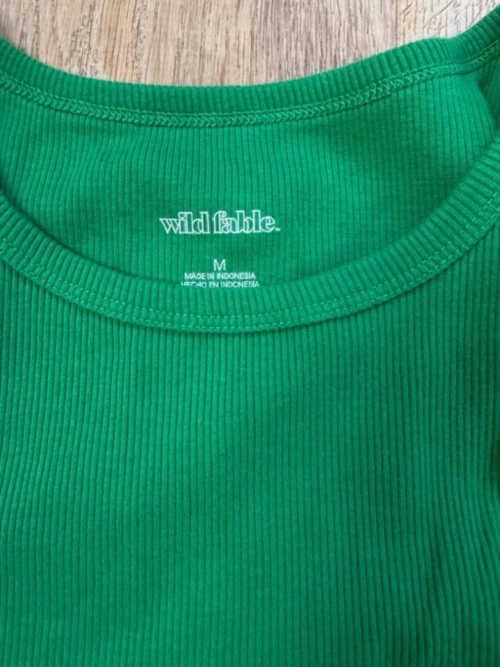 wild fable Green Ribbed Cropped Tank - Picture 2 of 2